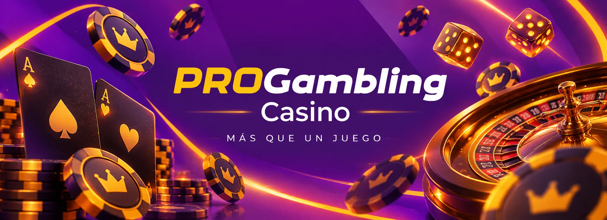 Banner de ProGambling Casino México con bono del 100% y pagos SPEI